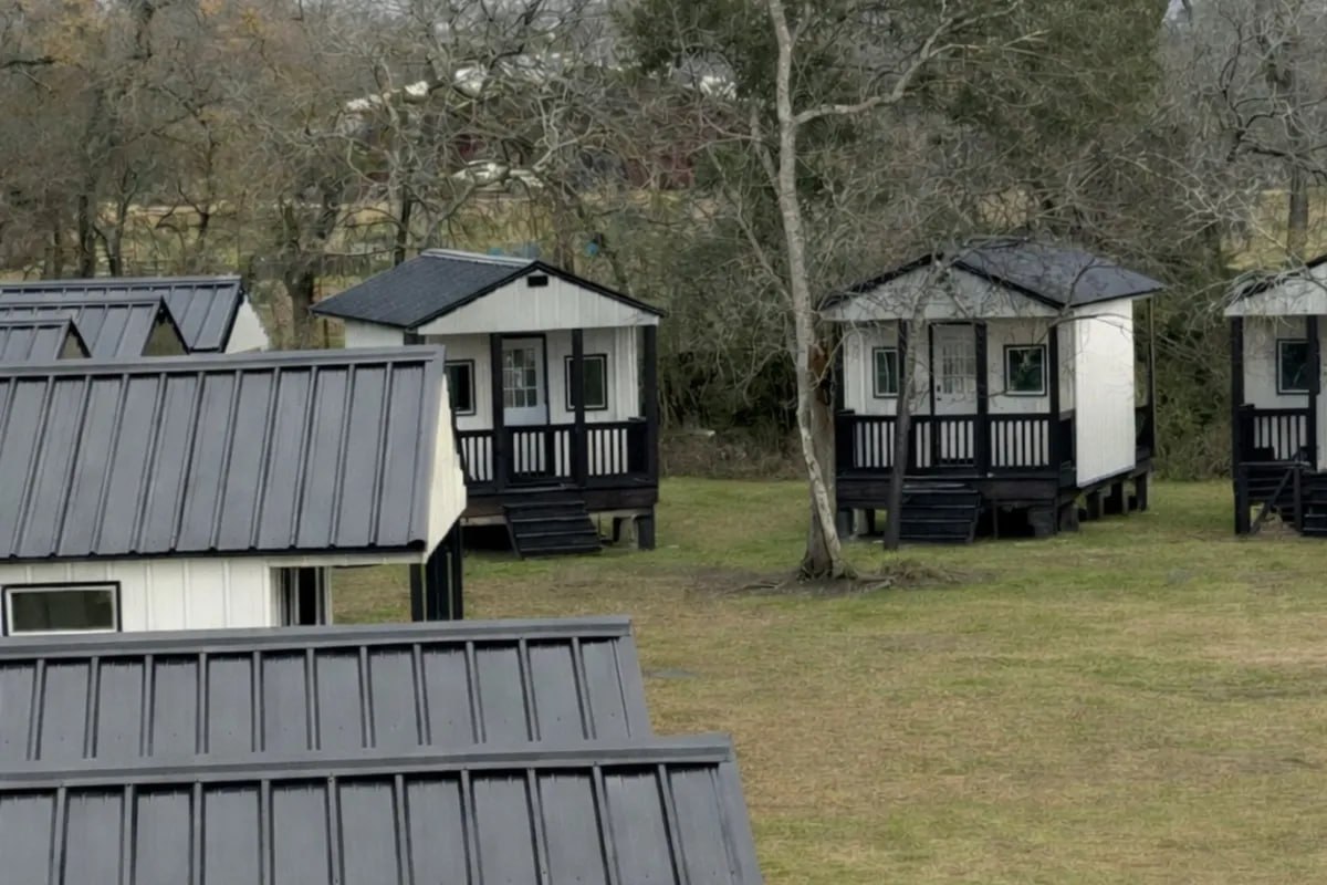 Luxury private dog boarding cabins on 10 acres at Uppity Pet Resort in Alvin, TX