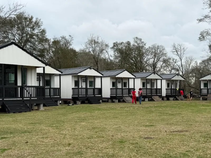 Luxury boarding cabins at Uppity Pet Resort